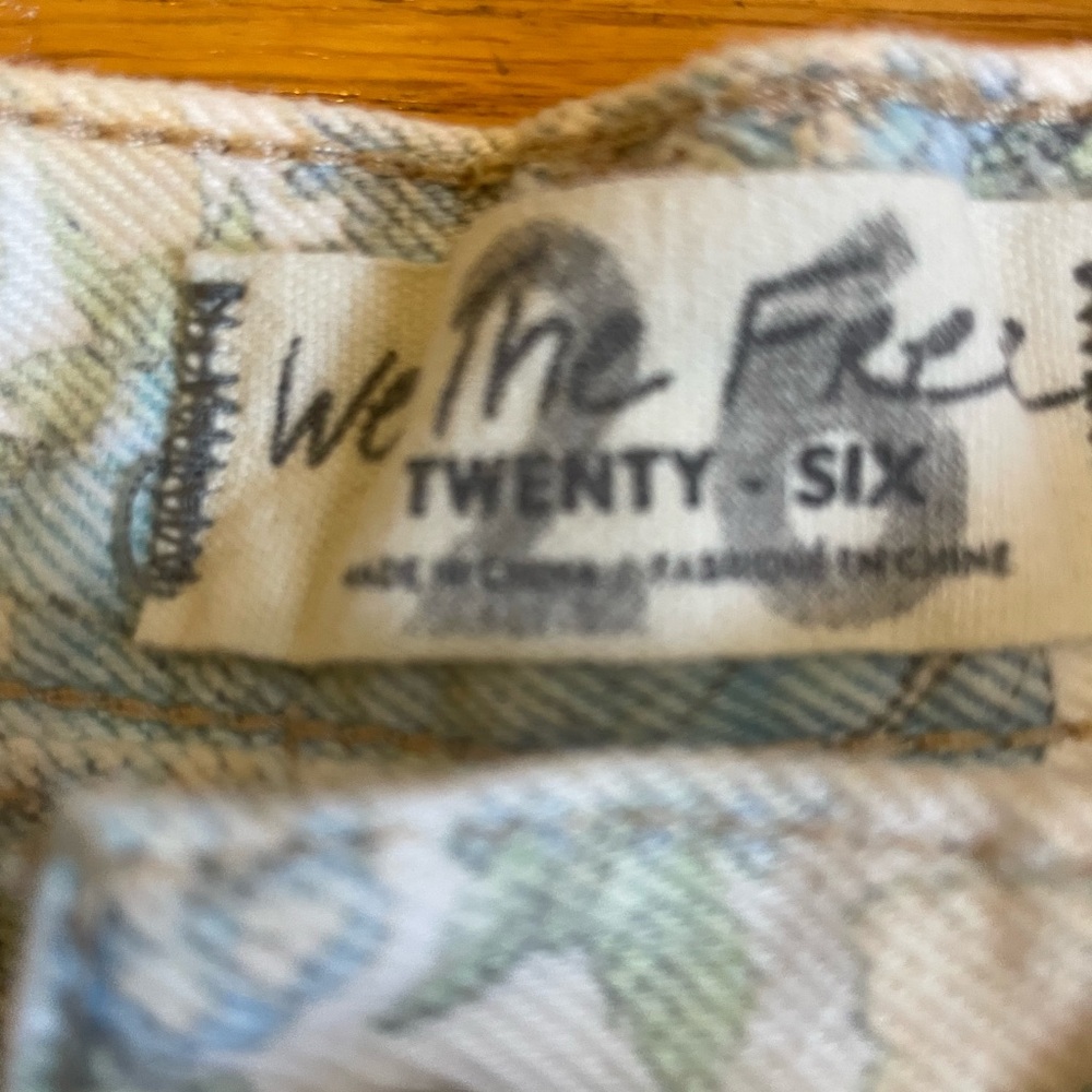 We The Free Blue and Green Patterned Shorts